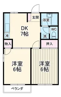 アメニティー三神【103号室】の間取り