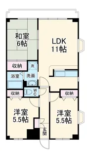 クラールハイト秋本【3階】の間取り