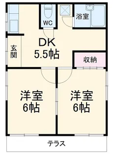 野々下ハイムB棟【B号室】の間取り