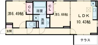 レジデンス新宿【2階】の間取り