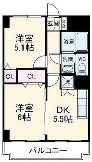 デイム橋本【0905号室】の間取り