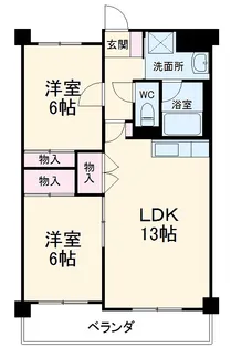 グラシャスベル広幡【5階】の間取り