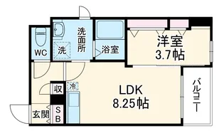 コンフォート松ヶ枝I【3階】の間取り