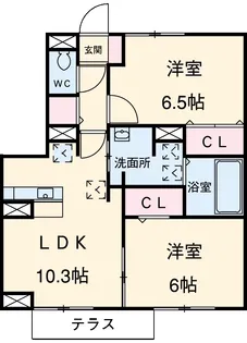フォレストⅠ【3階】の間取り