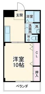 プレステージ明下【203号室】の間取り