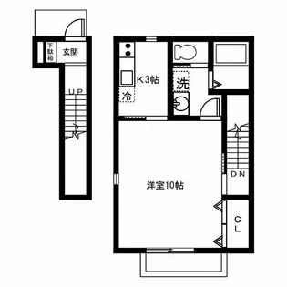 SATELLITE徳重【2階】の間取り