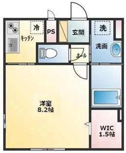 アンジェリーク【103号室】の間取り