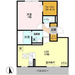 クレール Ⅰ棟【1階】の間取り