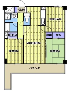 オーク・ヴィラージュ・141【202号室】の間取り