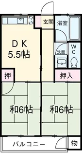 若山ビル【303号室】の間取り