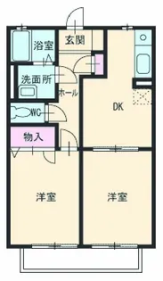 ニューシーズ福部池【201号室】の間取り