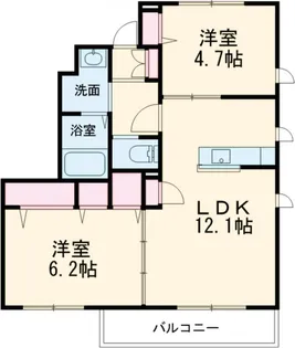 ブランエールF【1階】の間取り