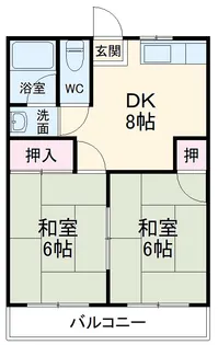 コーポ美香【2階】の間取り