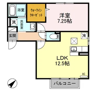 セントラルハイツE【103号室】の間取り