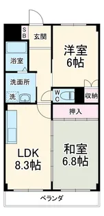 サンパーク大清水【2階】の間取り