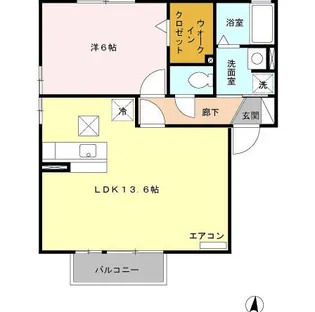 ライネスハイム C【1階】の間取り