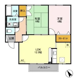 セジュールソフィア A【1階】の間取り