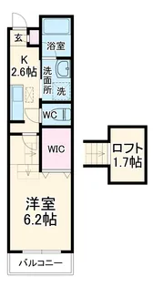 Esplanade吉野町【3階】の間取り