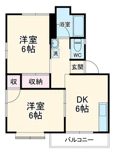 ハイツいわさきB【202号室】の間取り