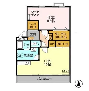 パティエール上本郷【4階】の間取り