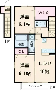 ヴェルドミールⅡ【2階】の間取り