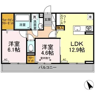 ヴィオラ【2階】の間取り