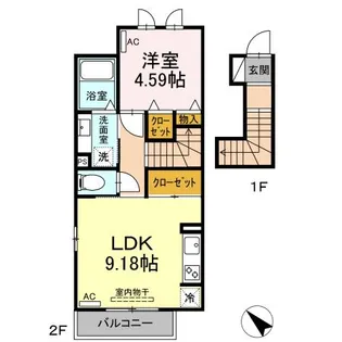 Living 西岡崎【2階】の間取り