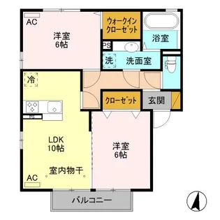 プリンセスローズ【2階】の間取り