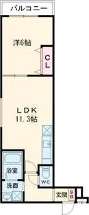 フジパレス高石駅西Ⅱ番館【105号室】の間取り