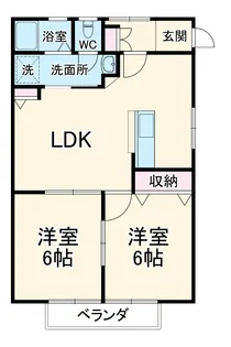 ベルメゾン鈴木【1階】の間取り