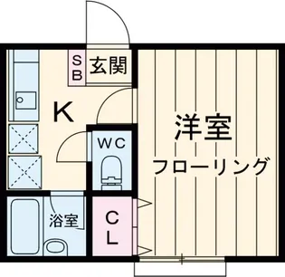 バーナルヒルズⅡB【1階】の間取り
