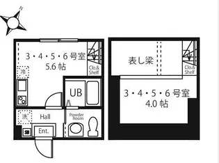 エーデル鶴見【1階】の間取り