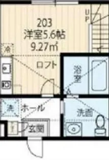 エーデル鶴見【2階】の間取り