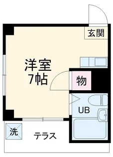 タカラコーポ日吉【103号室】の間取り