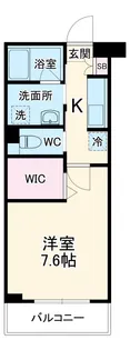 リシェス岡崎駅前【201号室】の間取り