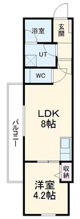 ラグジュアリースペース大江駅前【3階】の間取り