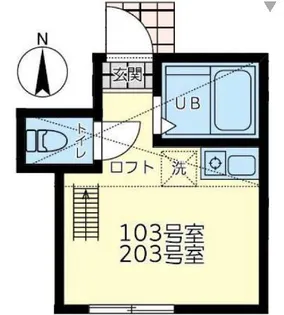 ユナイト山手アドリアン【2階】の間取り