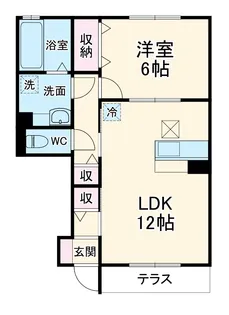 ルーチェソラーレ【1階】の間取り