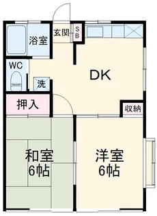 金光都ハイツ【2階】の間取り