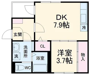 ラフテルR・Y【1階】の間取り