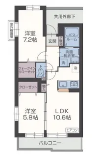 ヴィア フェリーチェ【2階】の間取り