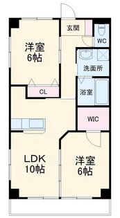 ブロードタウン神野 B【2階】の間取り