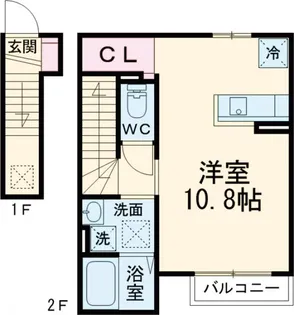 リベルタ【2階】の間取り