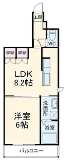 東川口弥生マンション【7階】の間取り