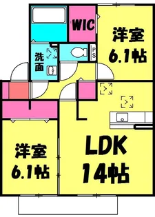 サマンドール【2階】の間取り