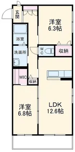エクラージュ【3階】の間取り
