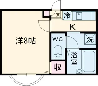 第6グリーンハイツ【101号室】の間取り