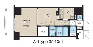ノルデンタワー新大阪アネックス【A203号室】の間取り