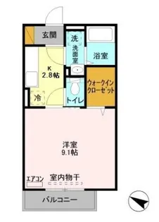 ヒカリクレール【2階】の間取り
