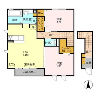 シエロ B【2階】の間取り